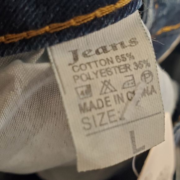 ☆3/35$ | NXH | NWT Blue Distressed High-Waisted Skinny Jeans in size Large - Picture 8 of 10